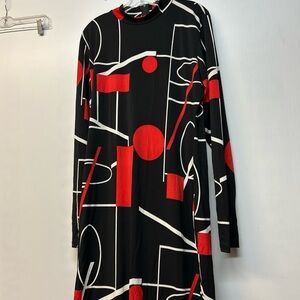 Good Times Maxi Dress Medium Geometric Black & Red